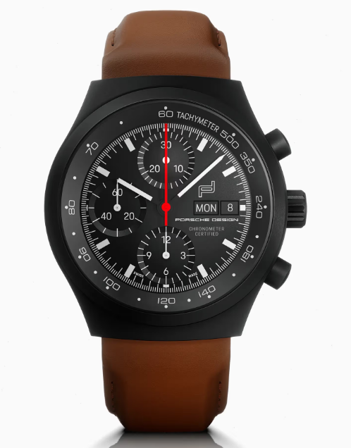 Review Porsche Design Chronograph 1 – All Black Numbered Edition with leather strap WAP07105426LBC watch Price